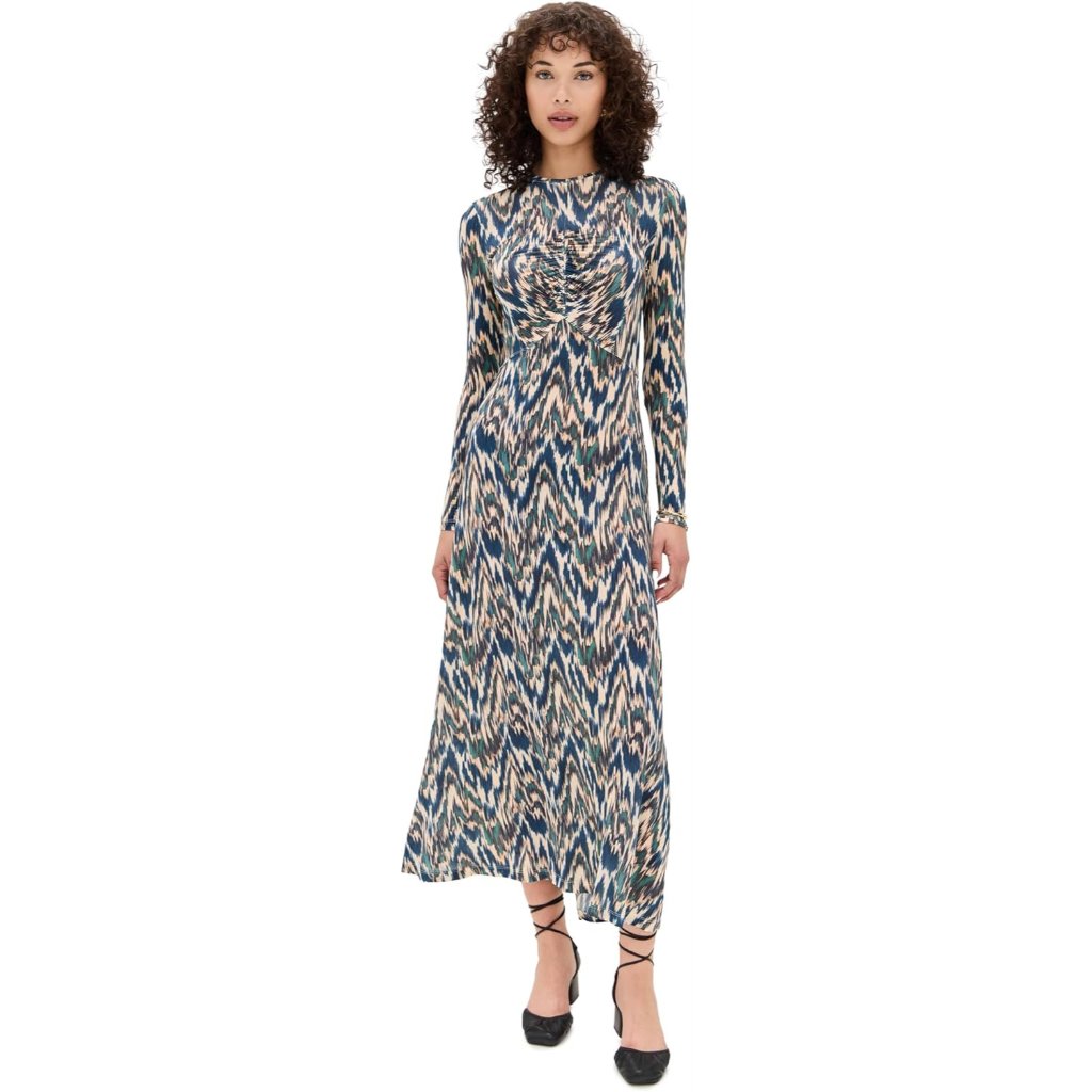 Women's Naia Long Sleeve Ruched Midi Dress